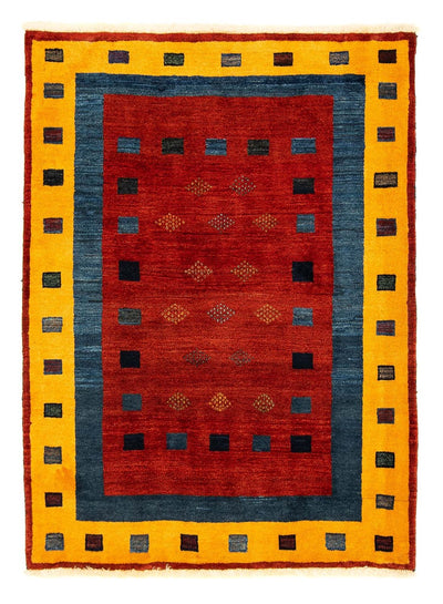 Loribaft Teppich Perser 112x145cm - Orientteppich - dunkelrot
