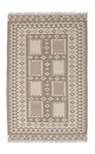 Kelim Fars Teppich 120x190cm - hellgrau