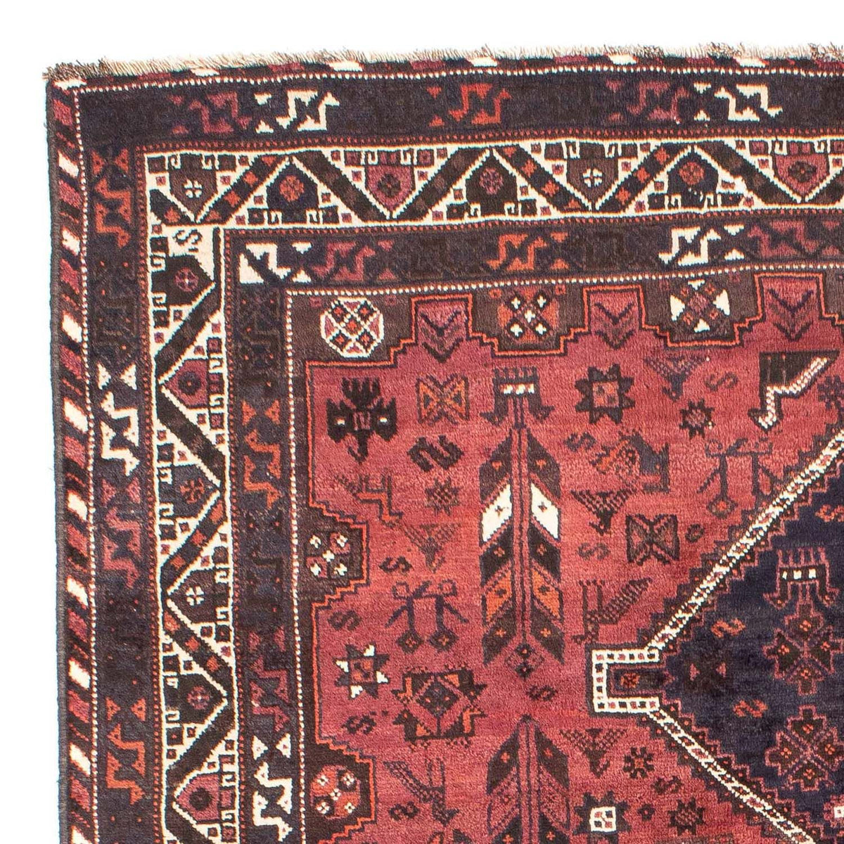 Perserteppich - Nomadic 206 x 303 cm - dunkelrot