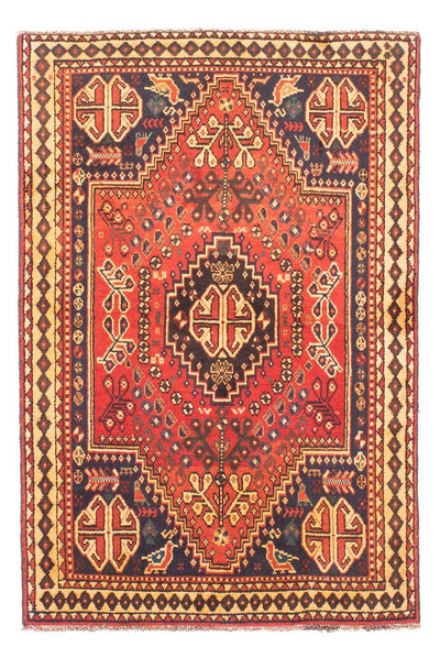 Shiraz Teppich 96x144cm - Perserteppich - rot