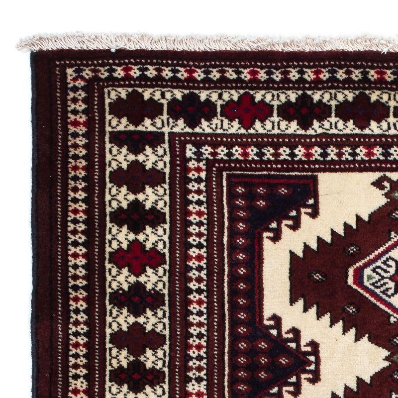 Ghashghai Teppich 94x129cm - Perserteppich - dunkelrot