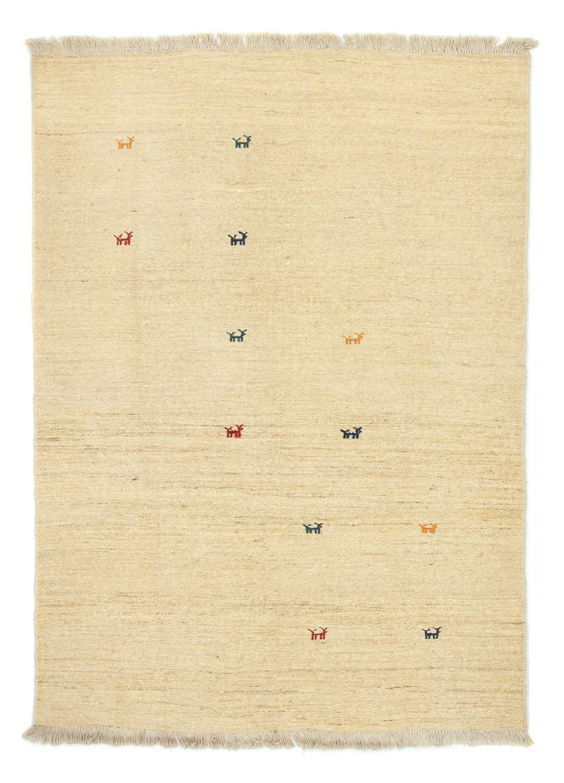 Gabbeh Persisch Teppich 142x196cm - Perserteppich Wollteppich