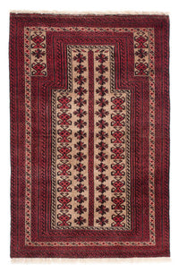 Qaraja Teppich 86x135cm - Perserteppich - dunkelrot – product image