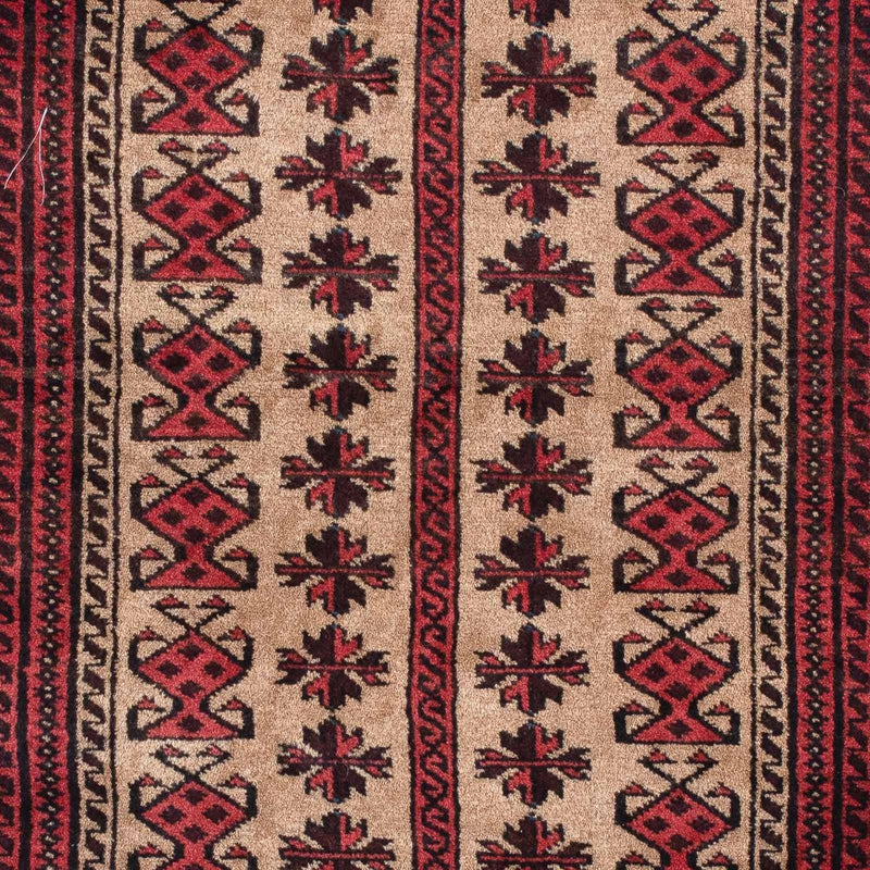 Qaraja Teppich 86x135cm - Perserteppich - dunkelrot