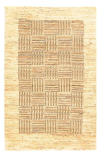 Gabbeh Teppich Indus 62x97cm - Wollteppich - beige