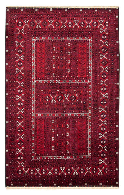 Turkaman Teppich 157x246cm - Orientteppich - dunkelrot