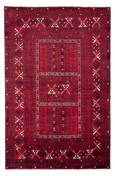 Turkaman Teppich 157x240cm - Orientteppich - dunkelrot