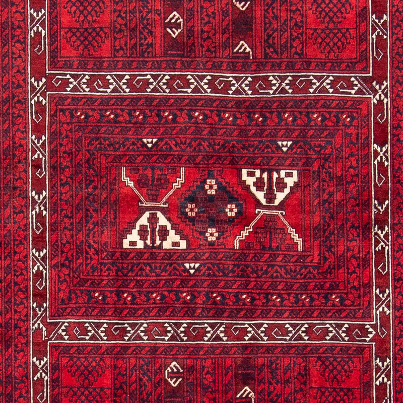 Turkaman Teppich 157x240cm - Orientteppich - dunkelrot