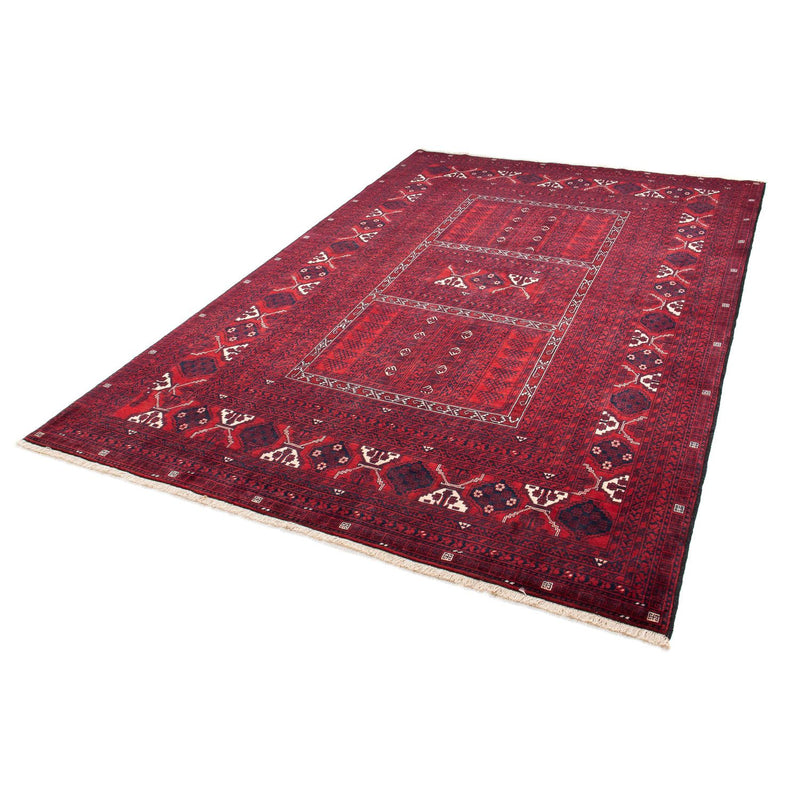 Turkaman Teppich 157x240cm - Orientteppich - dunkelrot