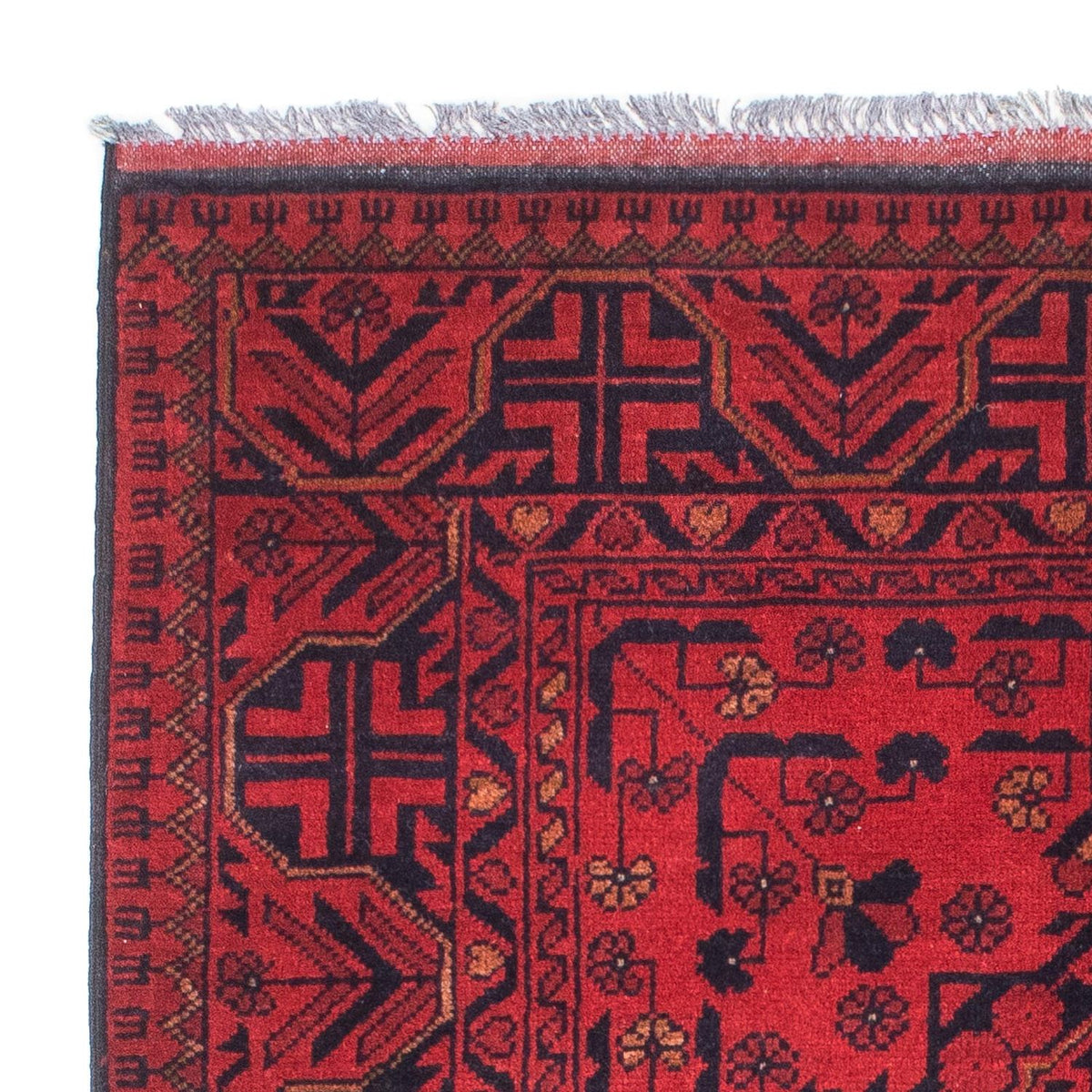 Khal Mohammadi Teppich 98x144cm - Orientteppich - dunkelrot