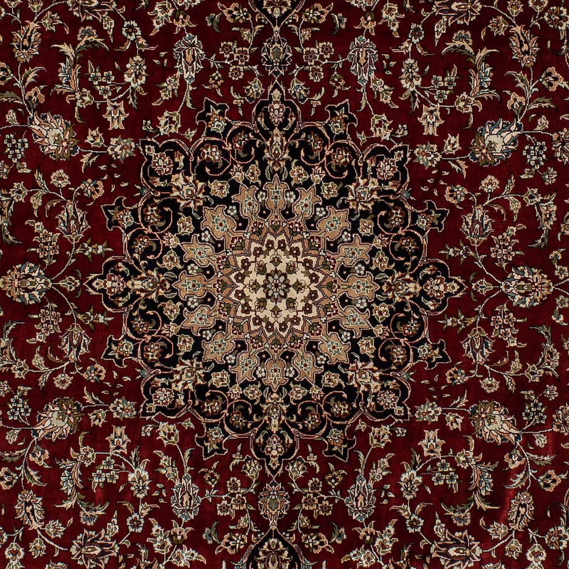 China Seide Teppich 137x198cm - Orientteppich - dunkelrot
