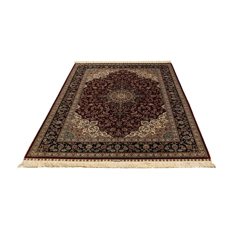 China Seide Teppich 137x198cm - Orientteppich - dunkelrot