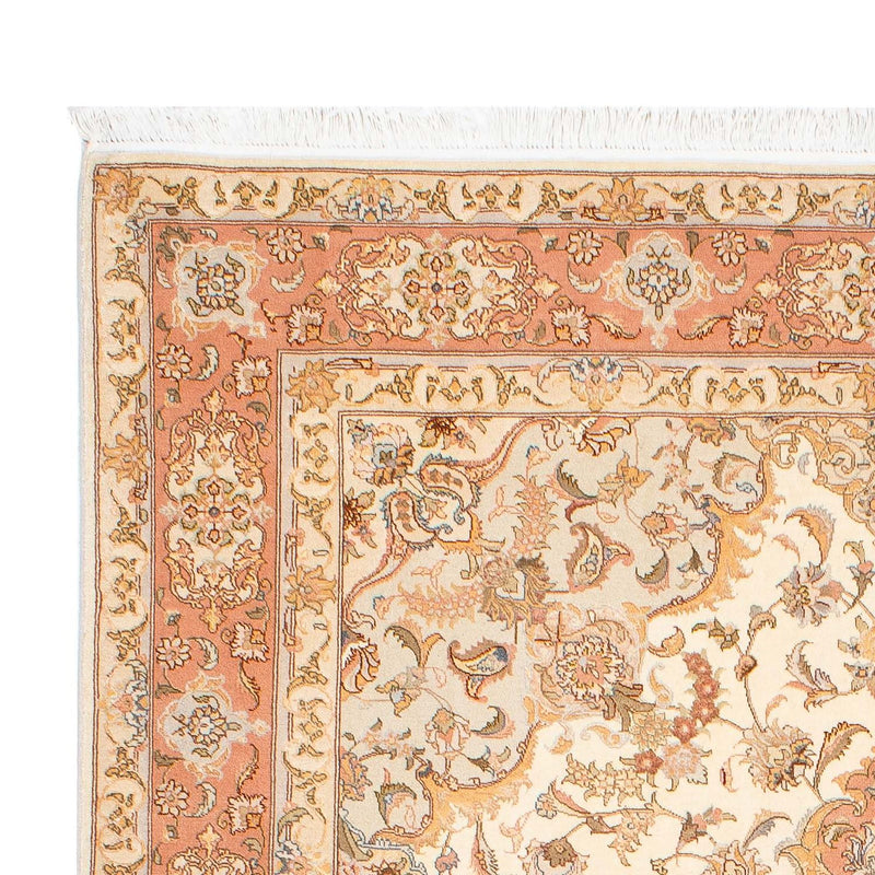Täbriz - 50 Raj Teppich 168x244cm - Perserteppich - beige