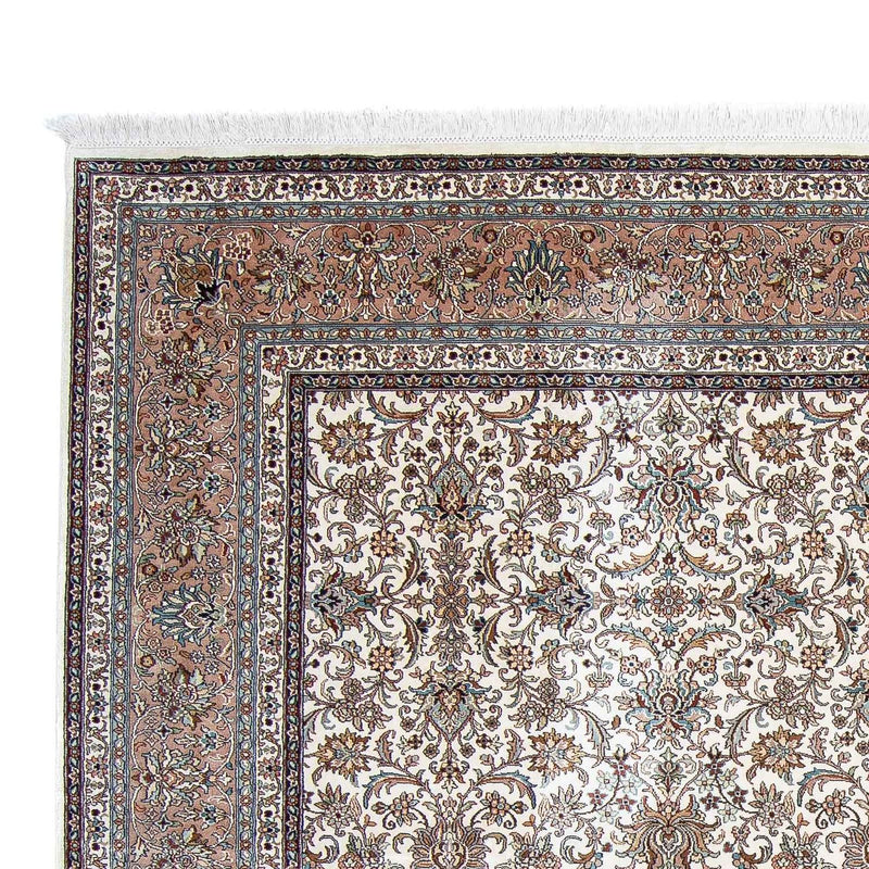 Kaschmir Seide Teppich 243x246cm - Orientteppich - beige