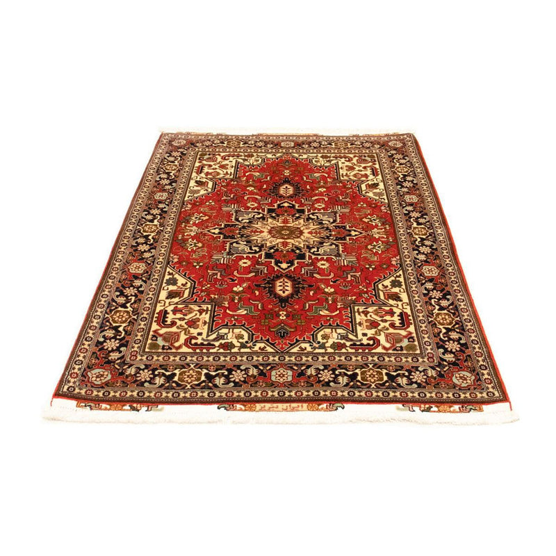 Täbriz - 50 Raj Teppich 102x162cm - Perserteppich - rot