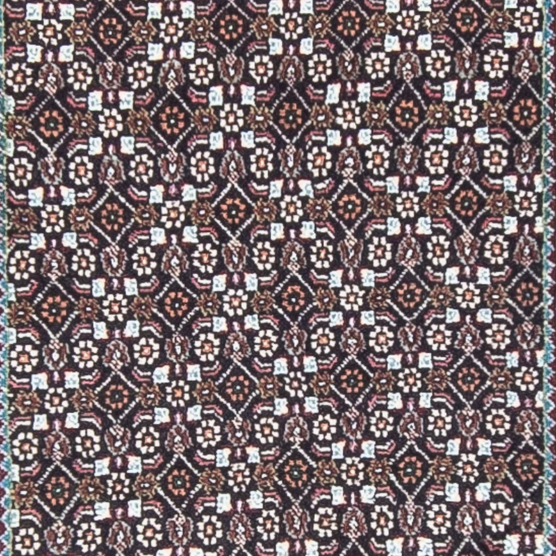 Täbriz Teppich 74x389cm - Perserteppich - grau