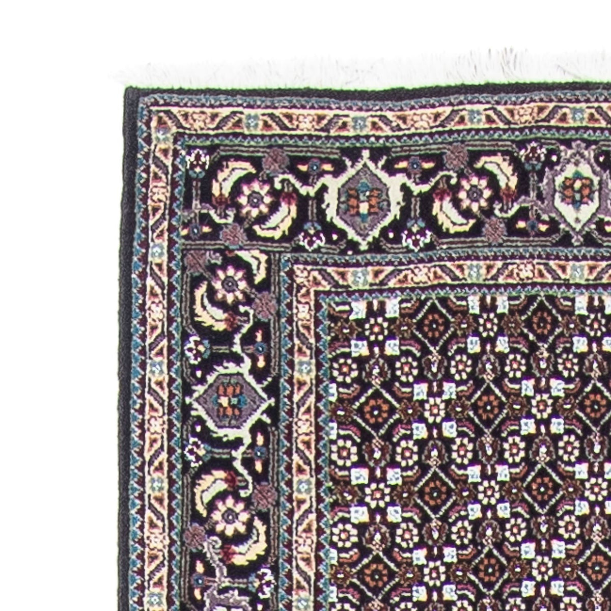 Täbriz Teppich 74x389cm - Perserteppich - grau