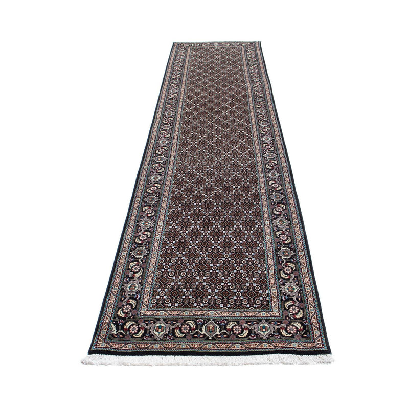 Täbriz Teppich 74x389cm - Perserteppich - grau