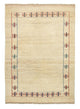 Gabbeh Persisch Teppich 147x206cm - Perserteppich Wollteppich - beige