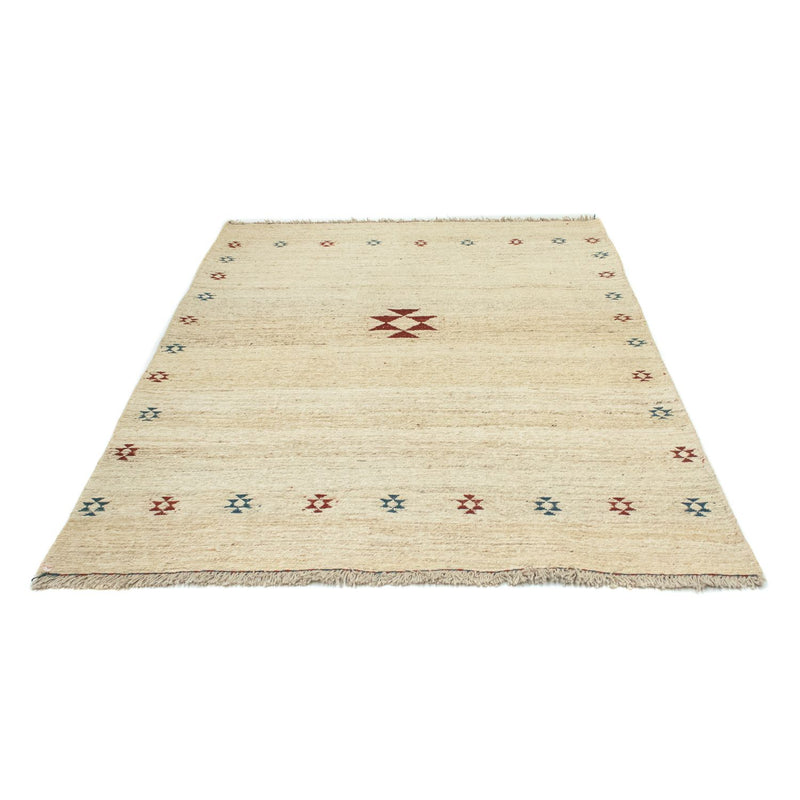 Gabbeh Persisch Teppich 148x192cm - Perserteppich Wollteppich - beige