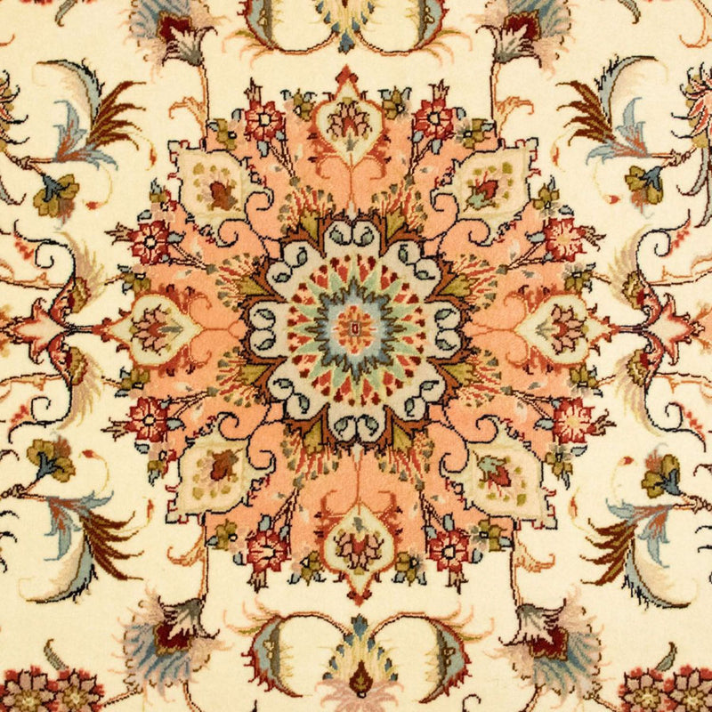 Täbriz - 50 Raj Teppich 100x158cm - Perserteppich - beige