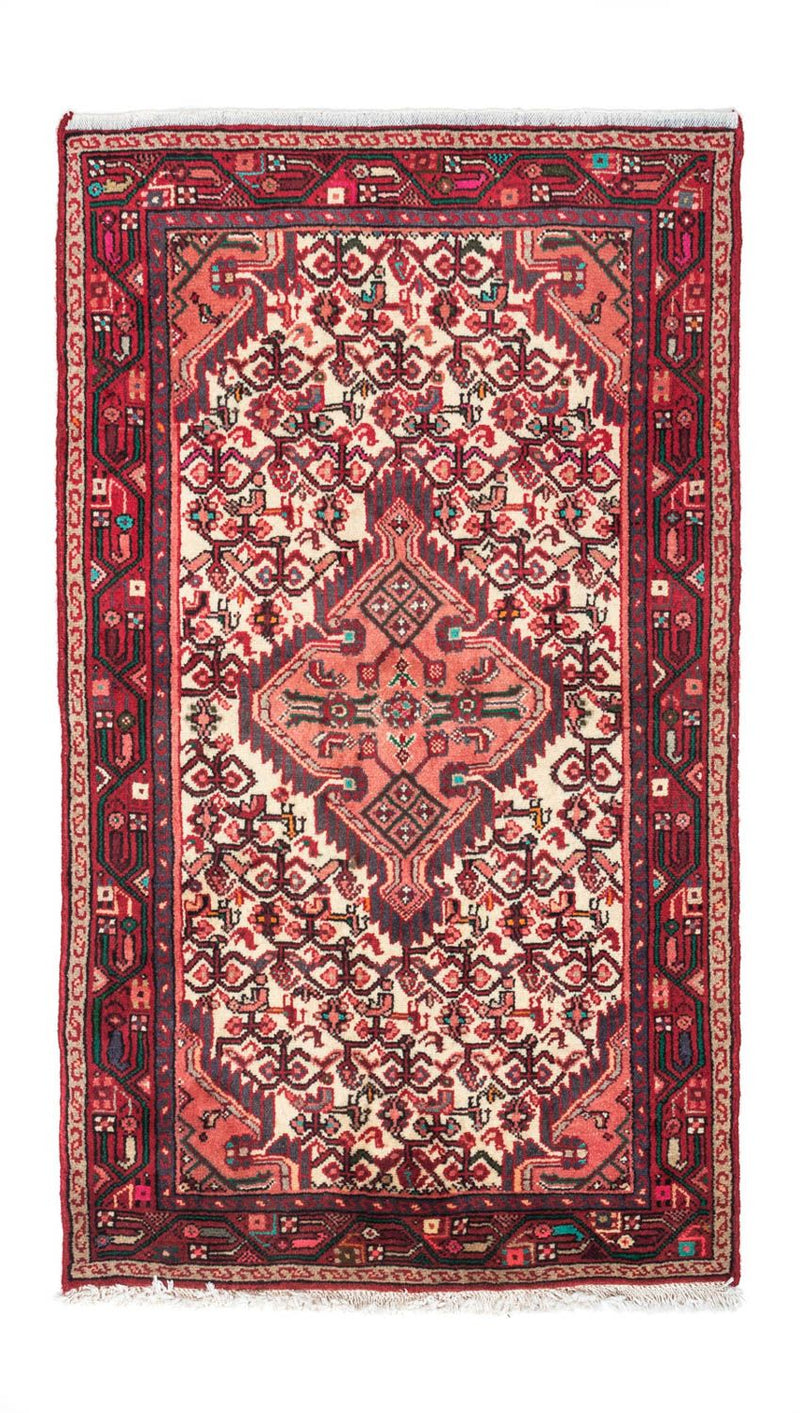 Hosseinabad Teppich 75x130cm - Perserteppich - hellrot
