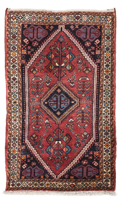 Touiserkan Teppich 85x137cm - Perserteppich - hellrot