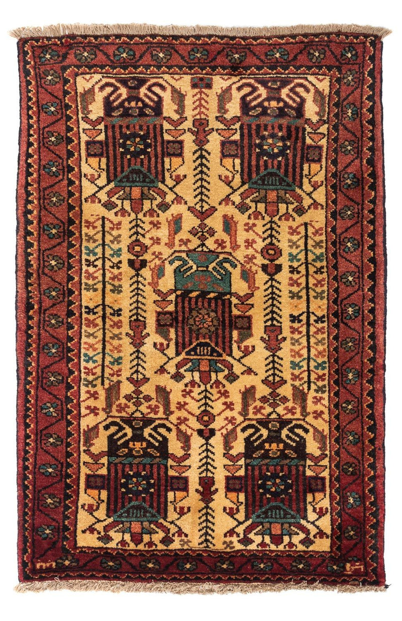 Touiserkan Teppich 79x125cm - Perserteppich - beige
