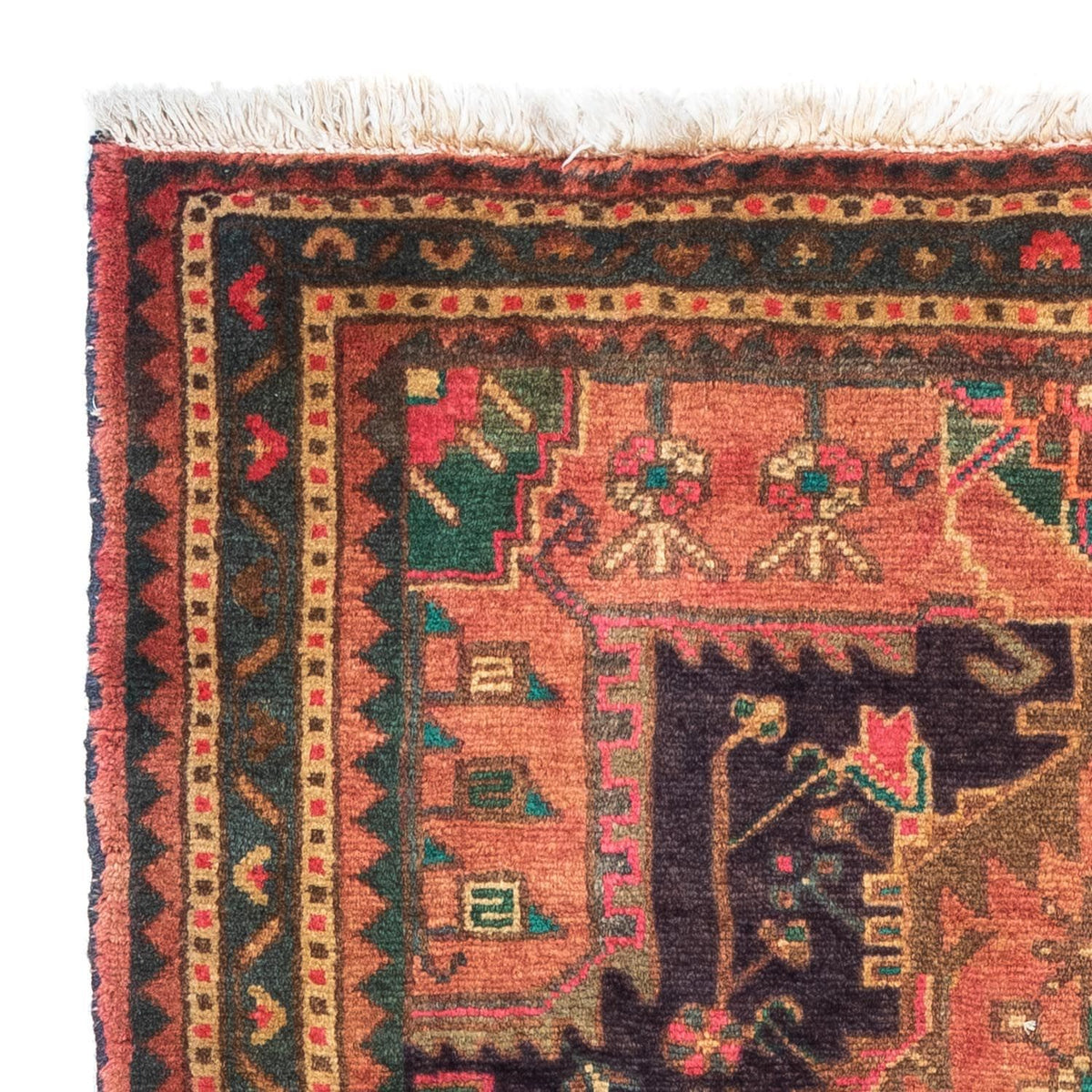 Perserteppich - Nomadic 90 x 130 cm - hellrot