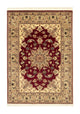 Täbriz - 50 Raj Teppich 100x150cm - Perserteppich - rot