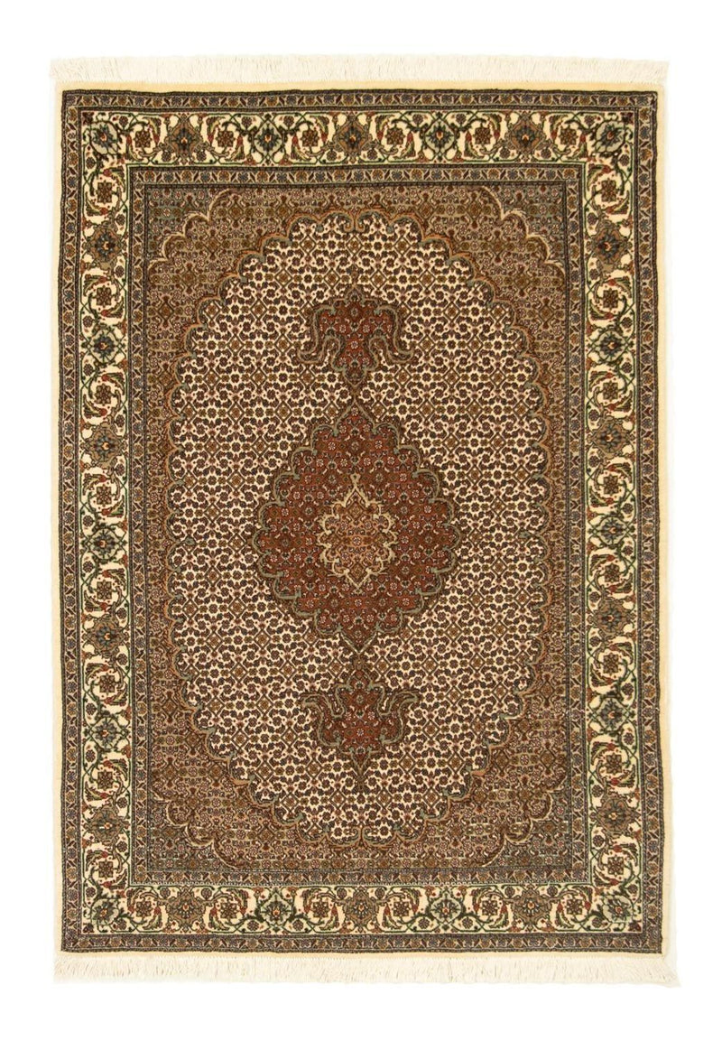 Täbriz - 50 Raj Teppich 107x150cm - Perserteppich - beige