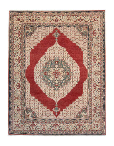 Ziegler Teppich 240x304cm - Orientteppich - dunkelrot