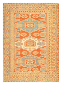 Kelim Seide Teppich 188x264cm - orange – product image