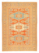 Kelim Seide Teppich 188x264cm - orange