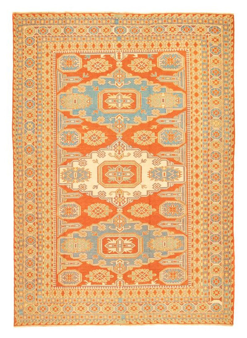 Kelim Seide Teppich 188x264cm - orange