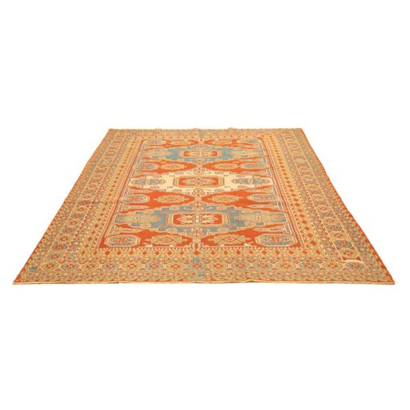 Kelim Seide Teppich 188x264cm - orange