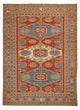 Kelim Seide Teppich 200x265cm - dunkelrot