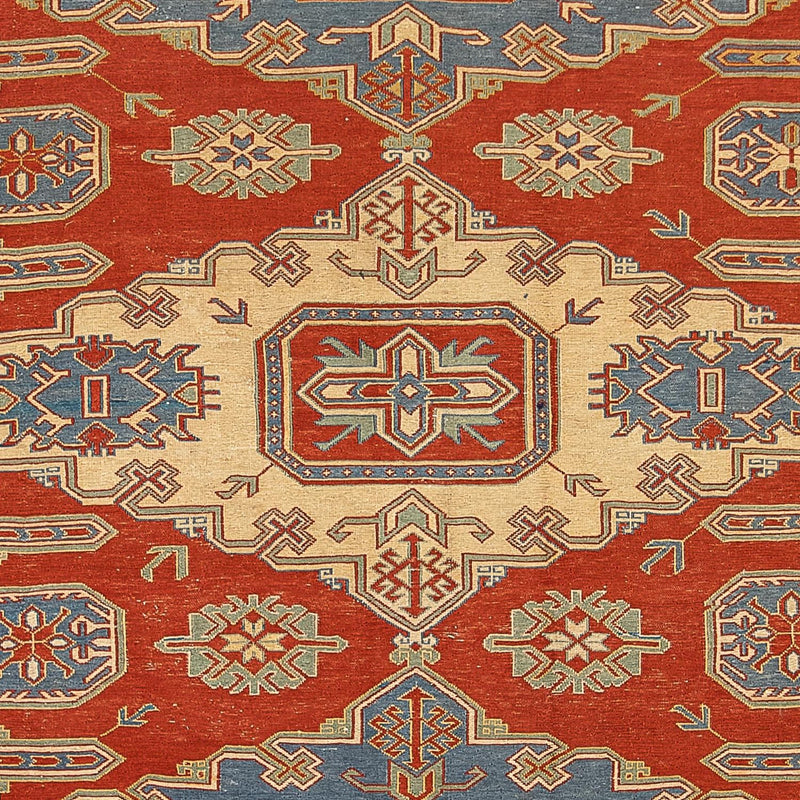 Kelim Seide Teppich 200x265cm - dunkelrot