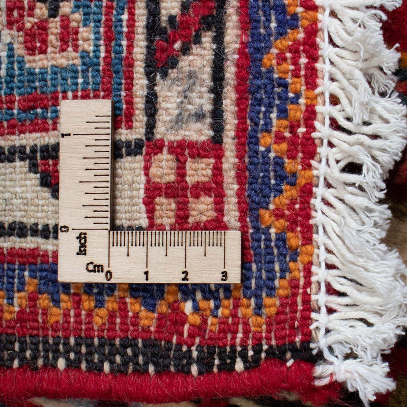 Hamadan Teppich 90x133cm - Perserteppich - dunkelrot
