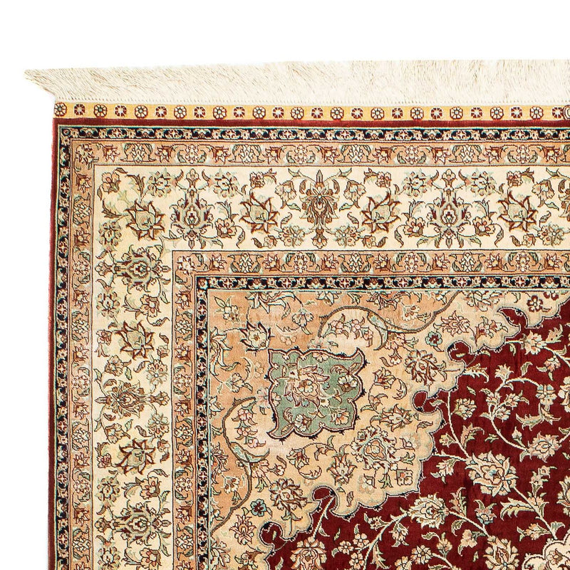 Ghom - Seide Teppich 132x216cm - Perserteppich - rot