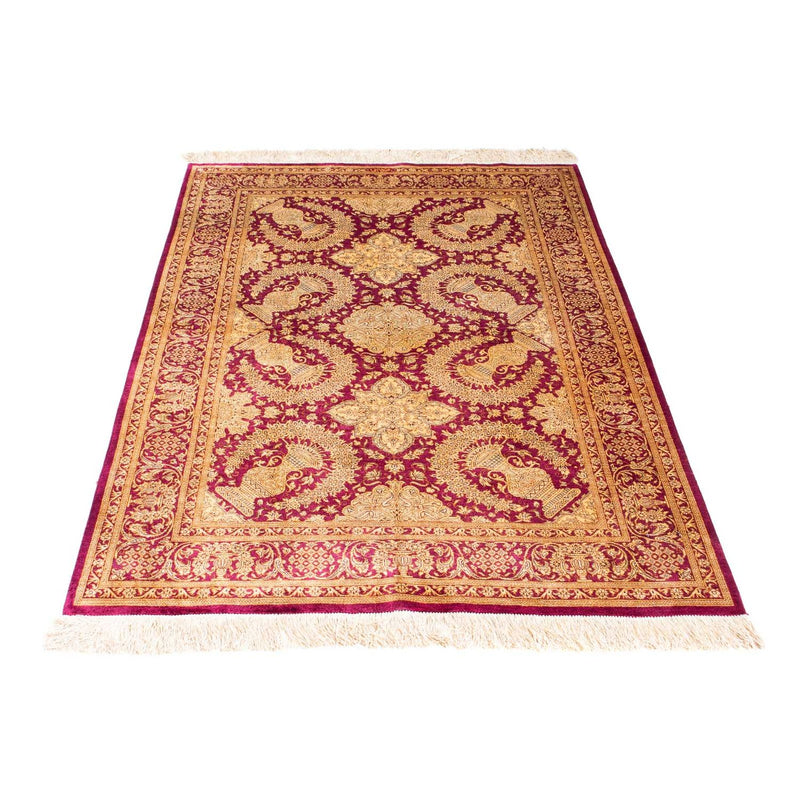 Ghom Teppich 98x148cm - Perserteppich - lila