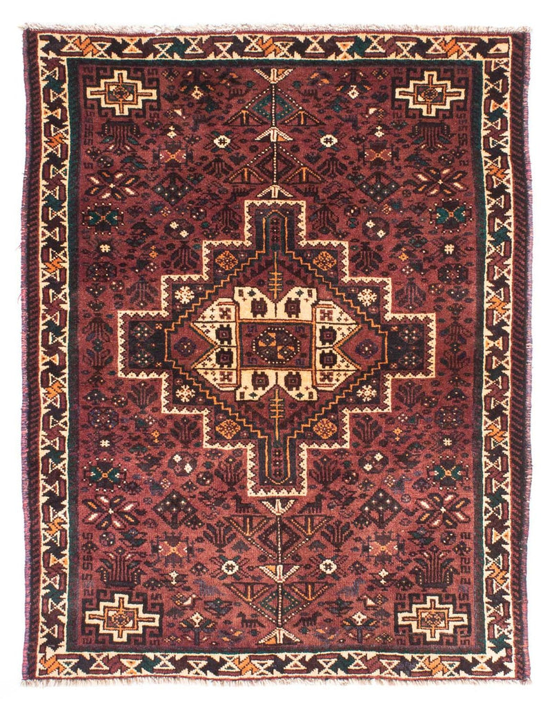 Shiraz Teppich 107x147cm - Perserteppich - dunkelbraun