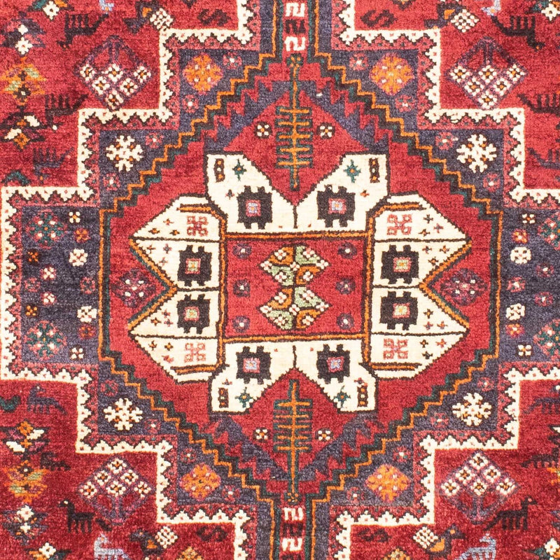 Shiraz Teppich 112x163cm - Perserteppich - dunkelrot