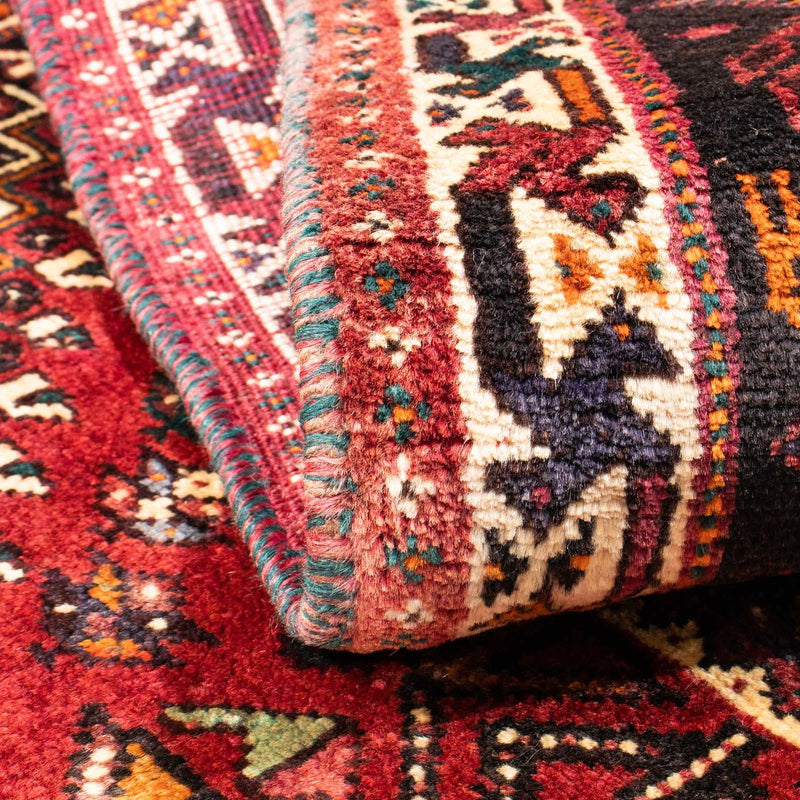 Shiraz Teppich 112x163cm - Perserteppich - dunkelrot