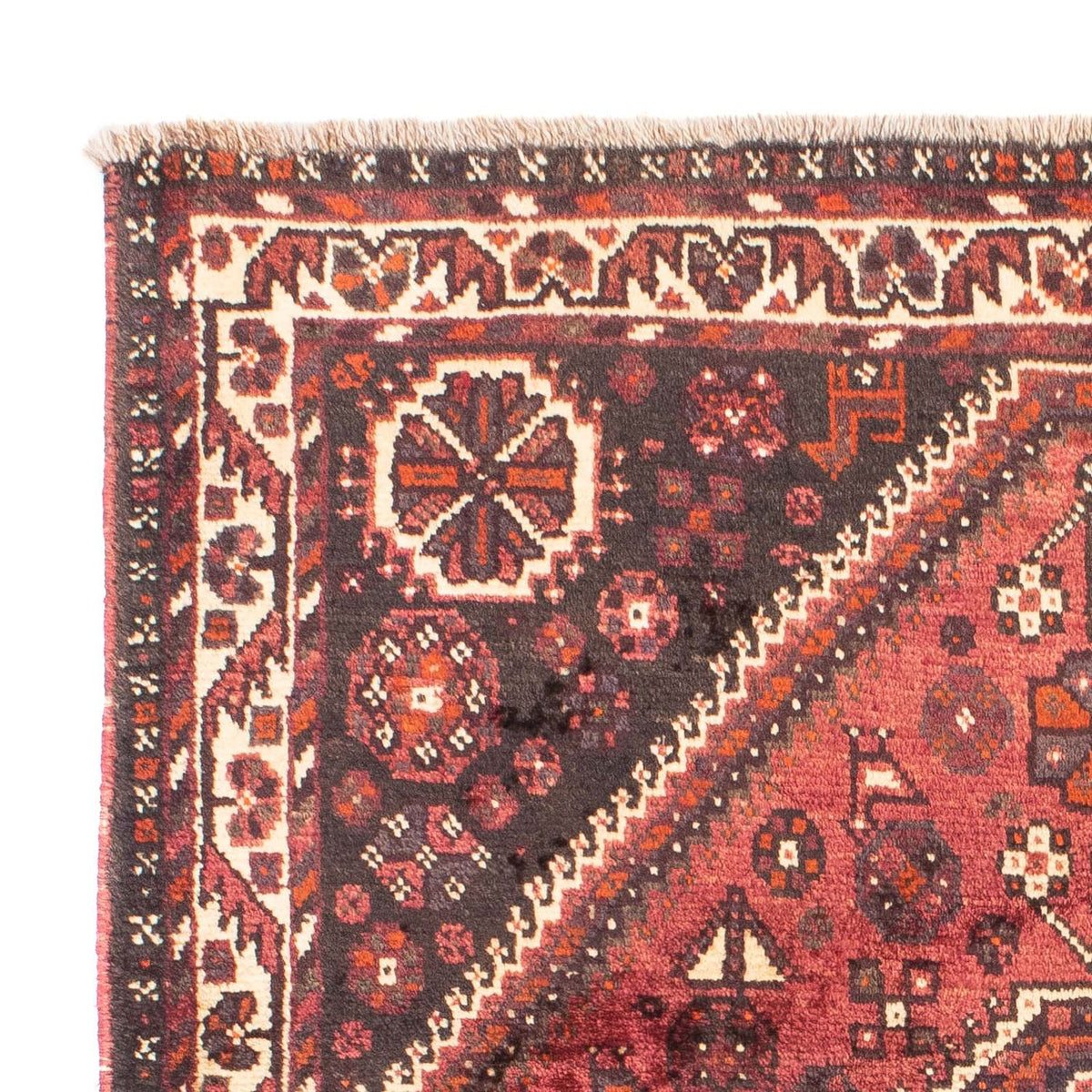 Shiraz Teppich 118x164cm - Perserteppich - dunkelrot