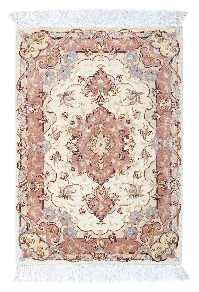 Täbriz - 50 Raj Teppich 62x89cm - Perserteppich - beige
