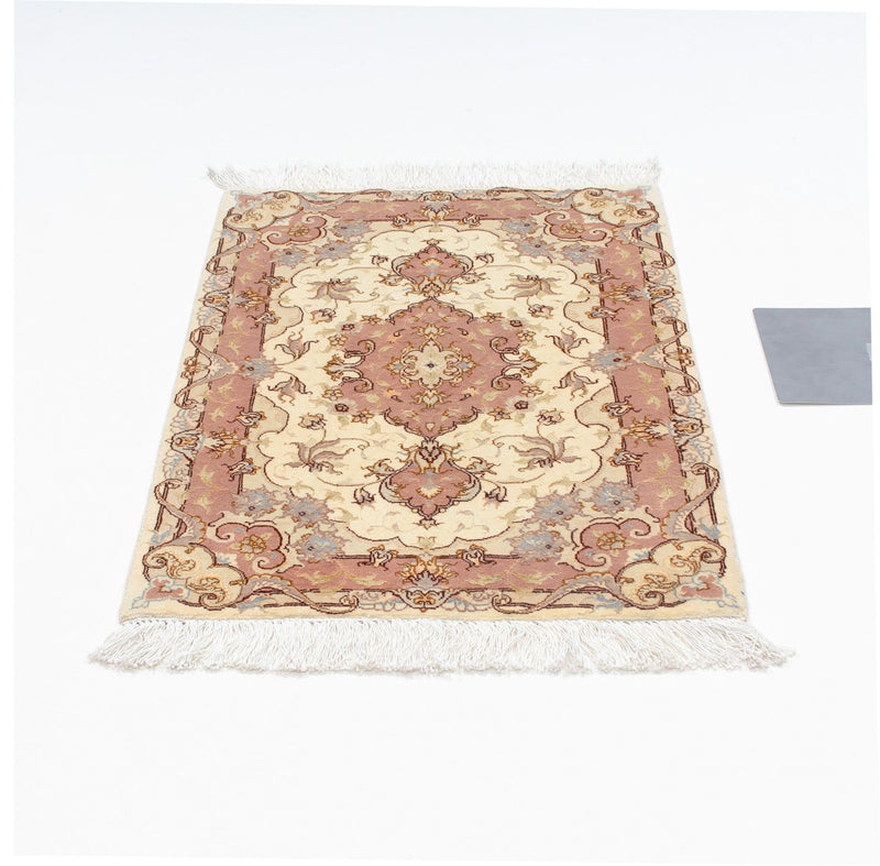 Täbriz - 50 Raj Teppich 62x89cm - Perserteppich - beige