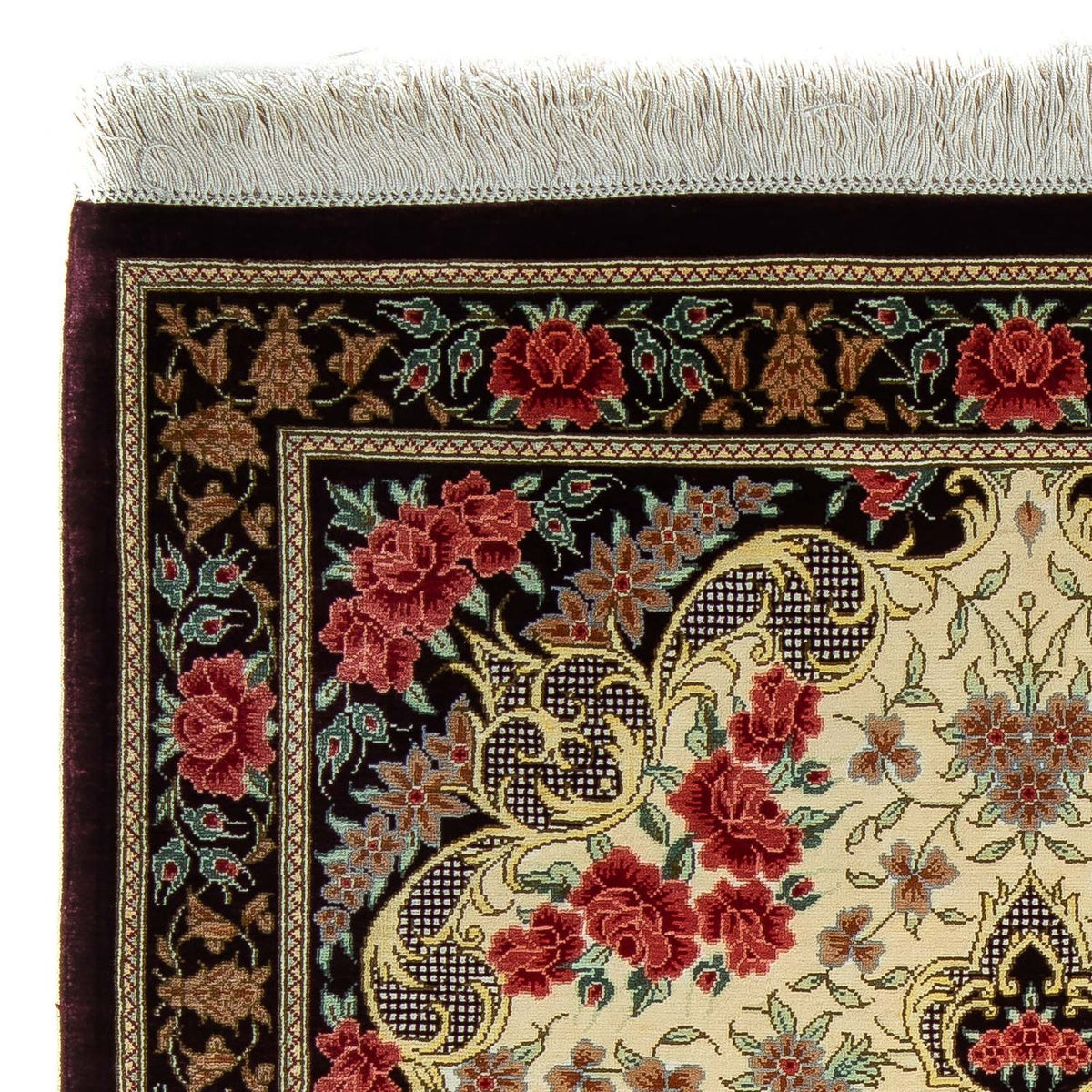 Perserteppich - Ghom 60 x 93 cm - beige