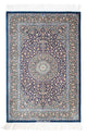 Ghom Teppich 78x121cm - Perserteppich - dunkelblau