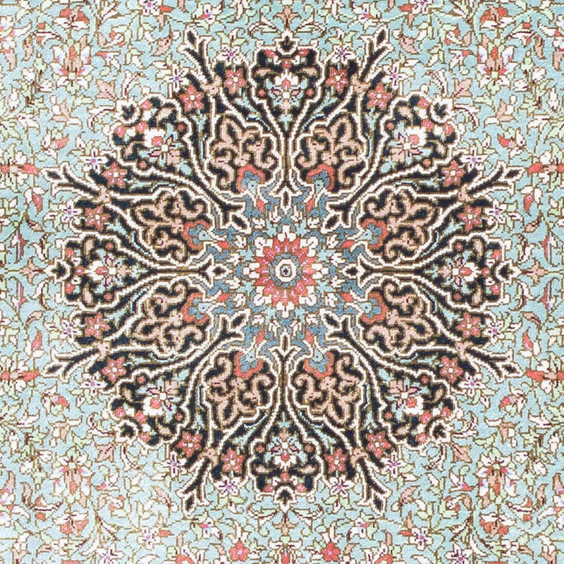Ghom Teppich 77x121cm - Perserteppich - dunkelblau
